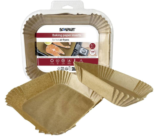Scanpart Papier do air frayer 155x205 100 szt. - 1369404 - zdjęcie